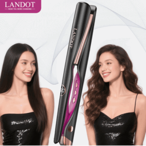 LANDOT Plancha de Pelo Alisador y Rizador 2 en 1